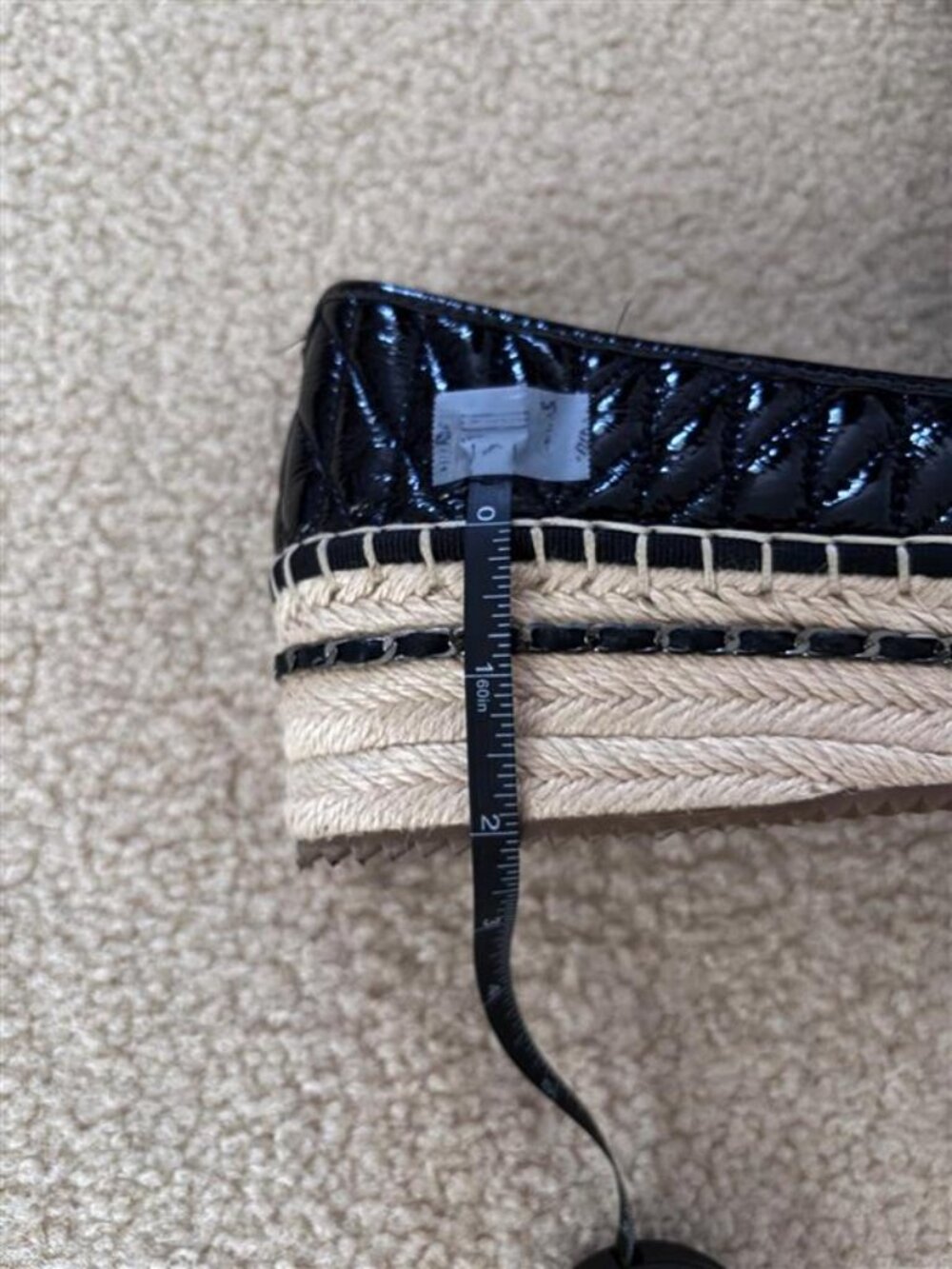 Karl Lagerfeld Paris Desta Logo Quilted Espadrille Loafers Black Size 8M - Picture 6 of 6